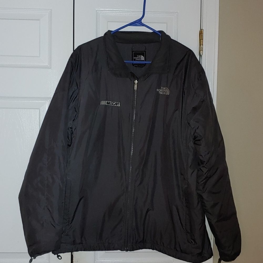 The North Face gray Nascar emboidered logo jacket Sz XL